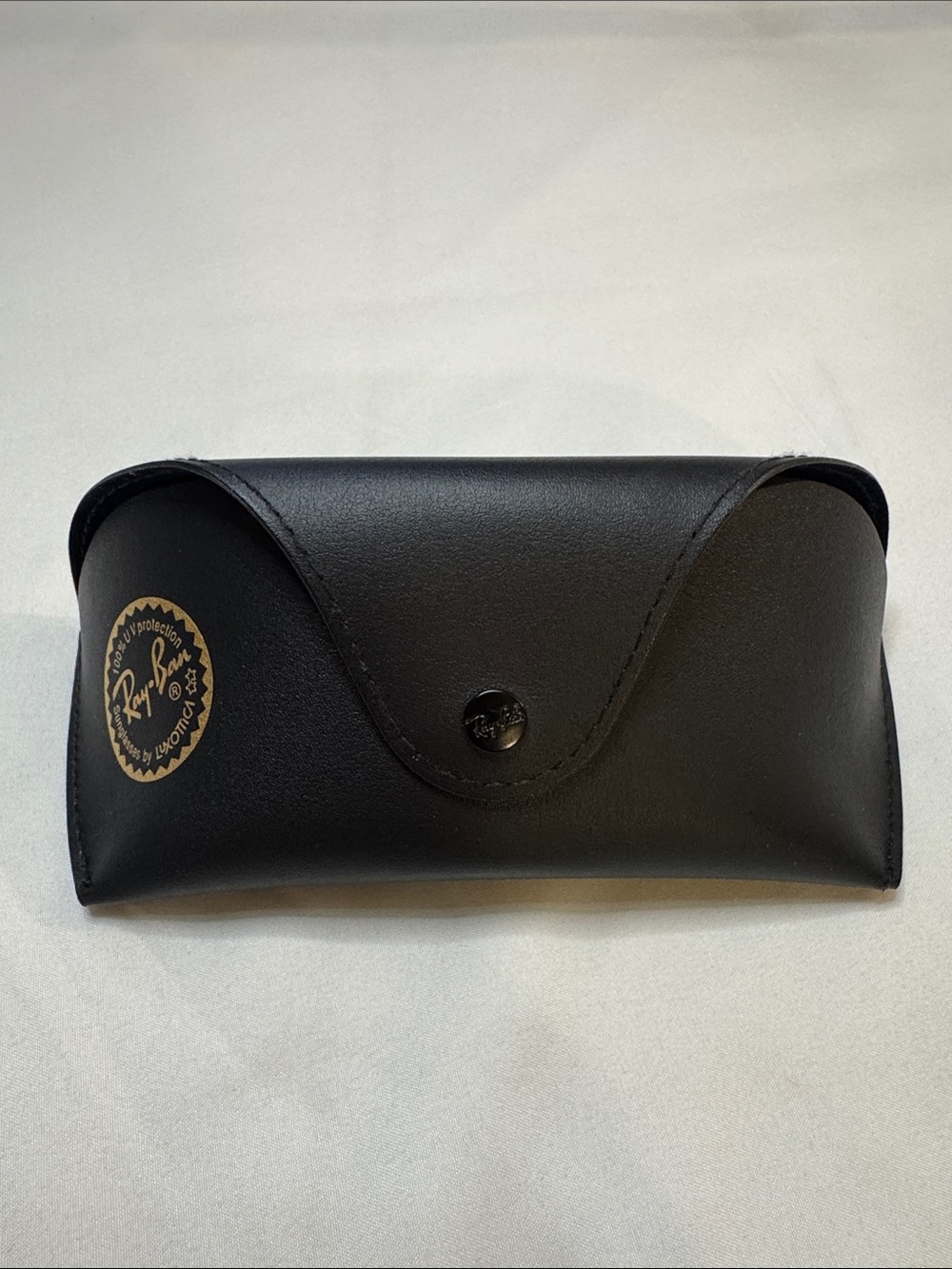 Ray-Ban Black Sunglasses Case with Gold Logo